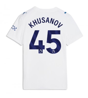 Manchester City Abdukodir Khusanov #45 Tredjetrøje Dame 2026-27 Kortærmet